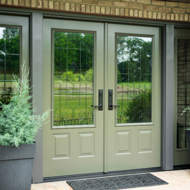Antique 440 2P Legacy Smooth French Door Barcelona Glass 2