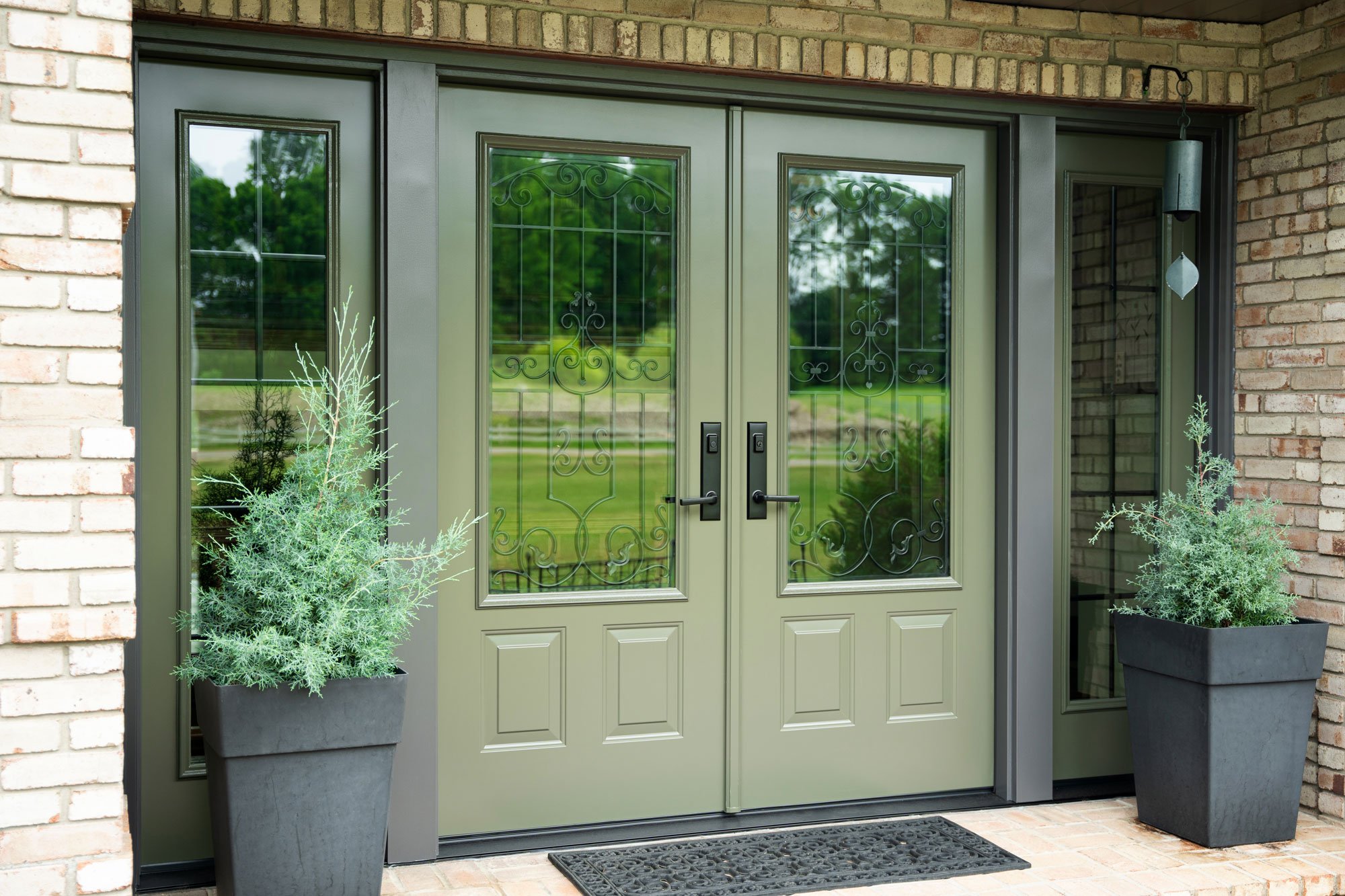 Antique 440 2P Legacy Smooth French Door Barcelona Glass