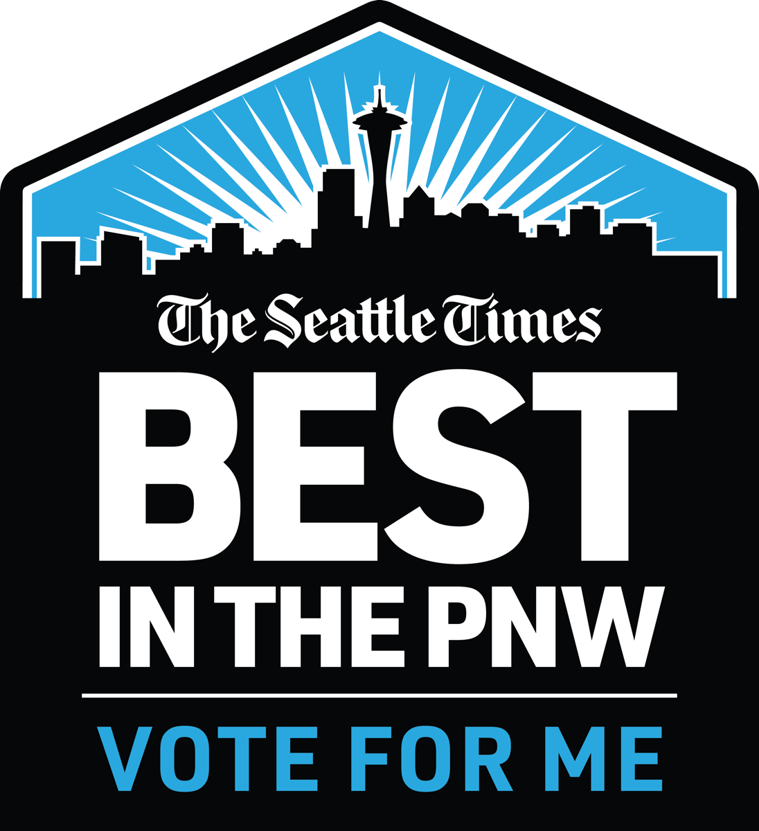 The Seattle Times Best in the PNW 2026 Vote for me badge
