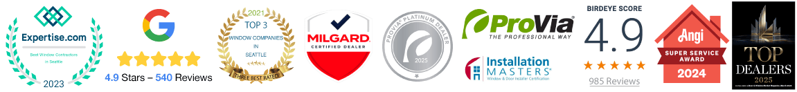 Recent Windows & Door Replacement Reviews 4 LWW Badges April 2025