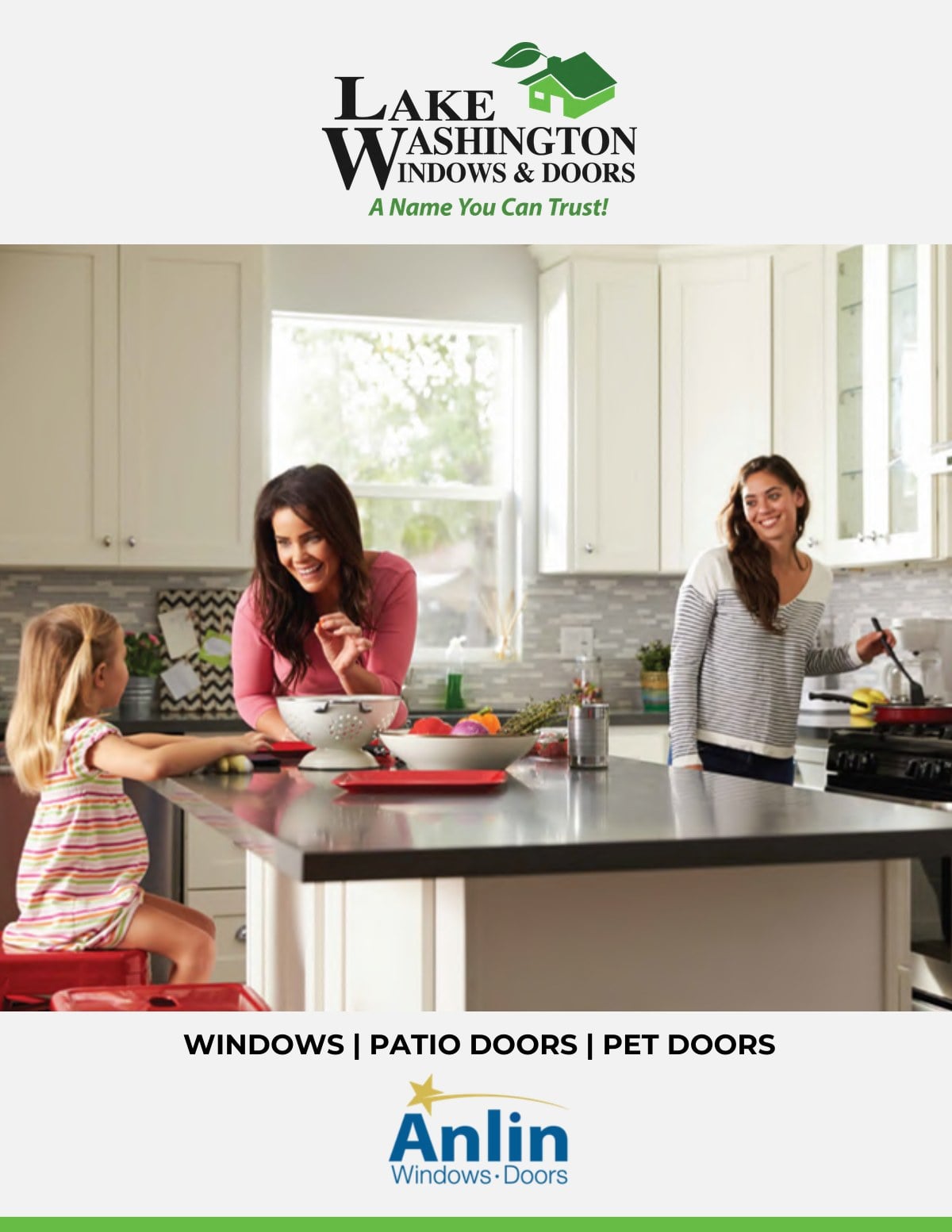 The Anlin Collection — Windows, Patio Doors & Pet Doors brochure cover