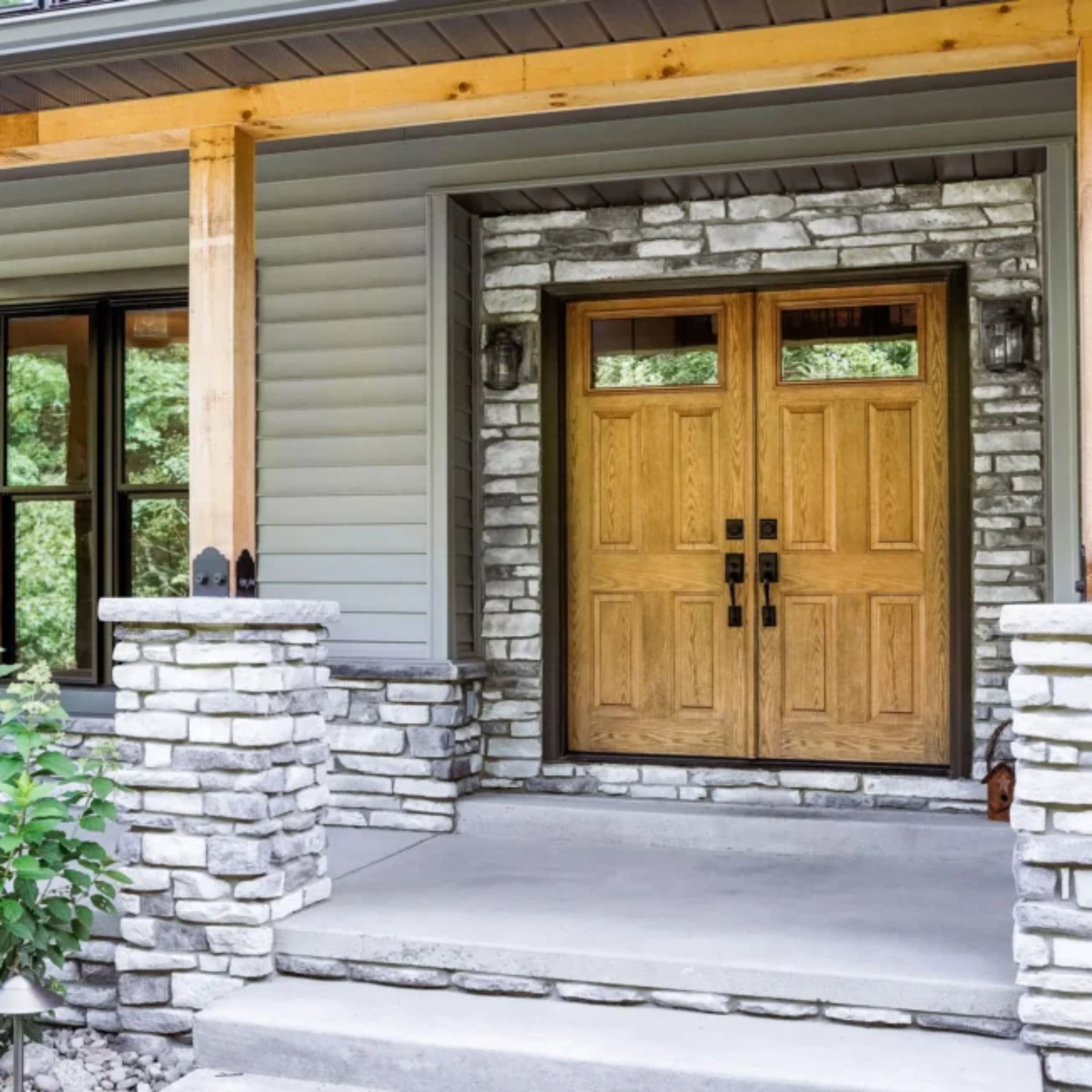 10 Double-Entry Door Styles to Enhance Your Home Appearance 2 Legacy 420 4P French Entry Doors with Dark Oak Stain DSC7840.jpg 652x652 1