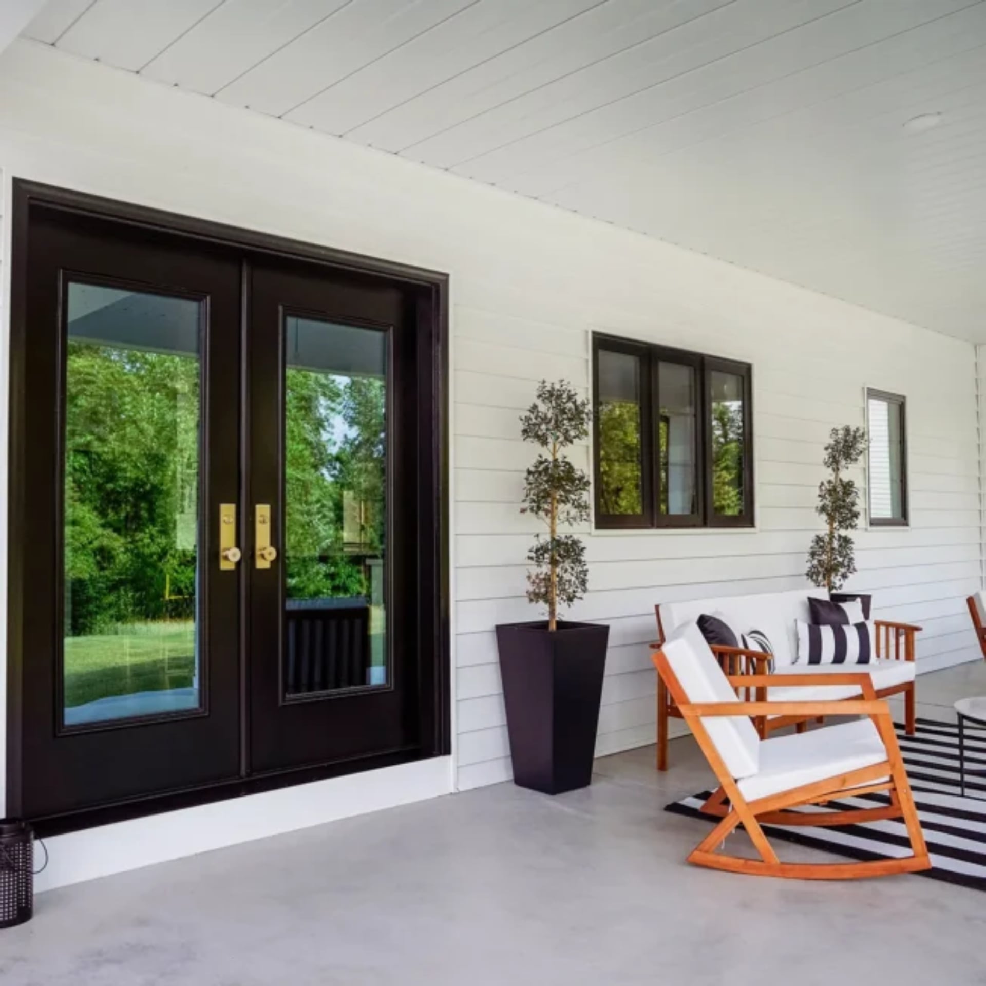 10 Double-Entry Door Styles to Enhance Your Home Appearance 5 Legacy 460 Smooth Steel French Doors in Coal Black DSC6514 2.jpg 652x652 1