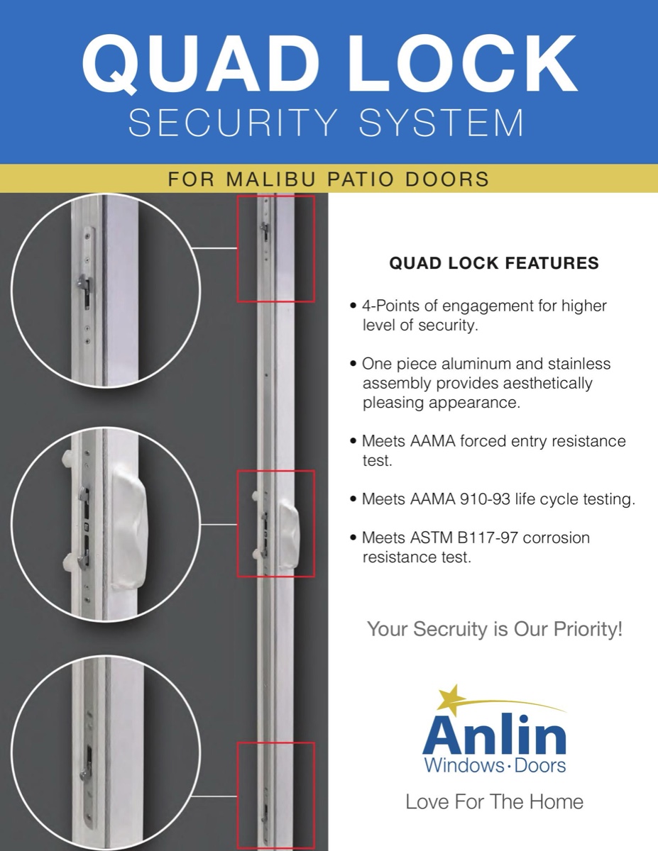 Anlin Quad Lock Security System brochure cover