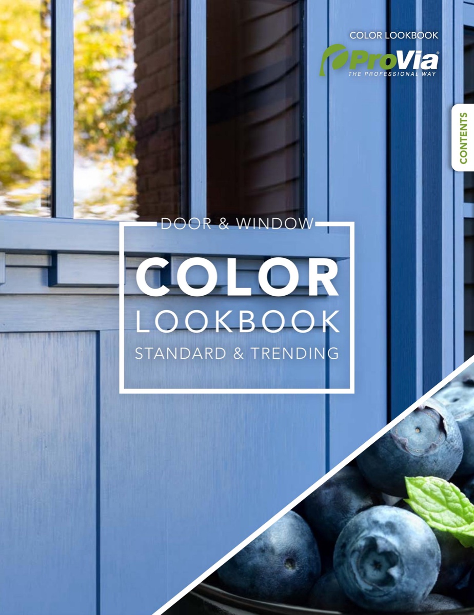 ProVia Door & Window Color Lookbook brochure cover