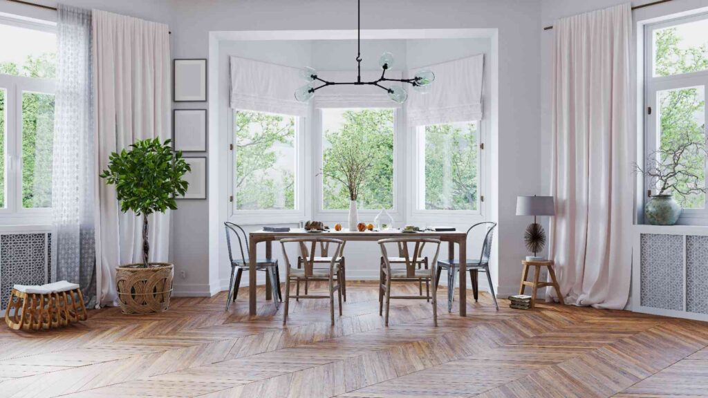 breakfast nook bay window