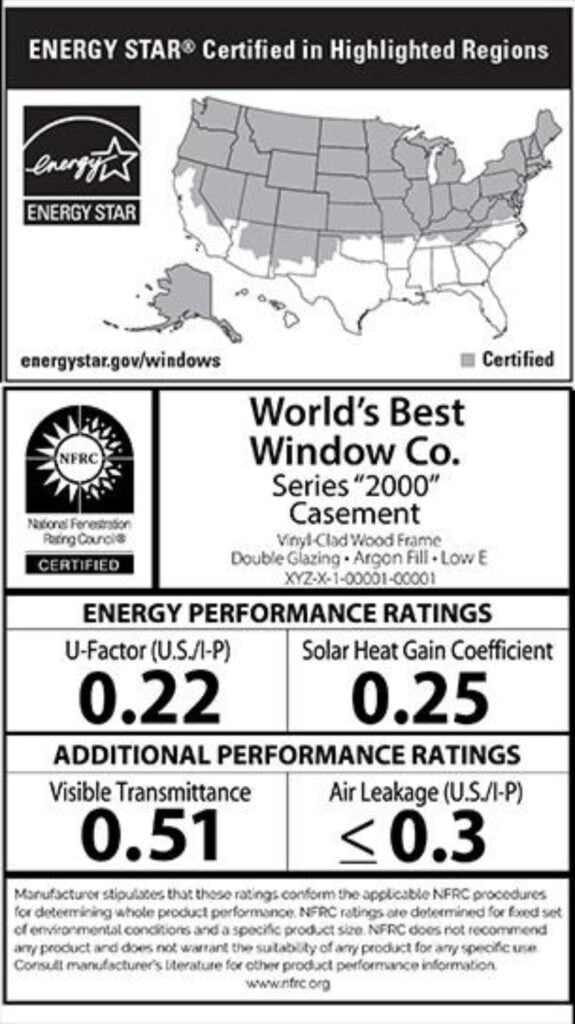energy star window label