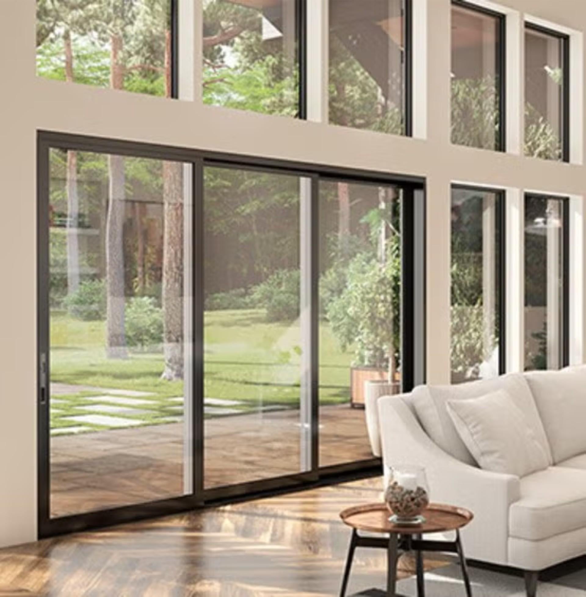 folding stacking glass contemporary doors