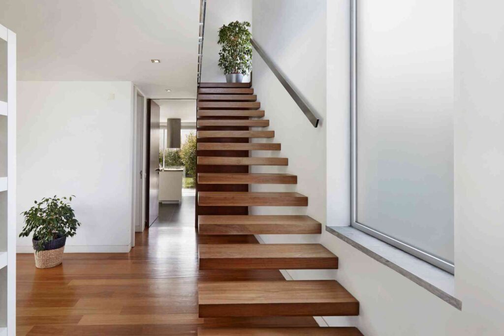 frosted staircase windows