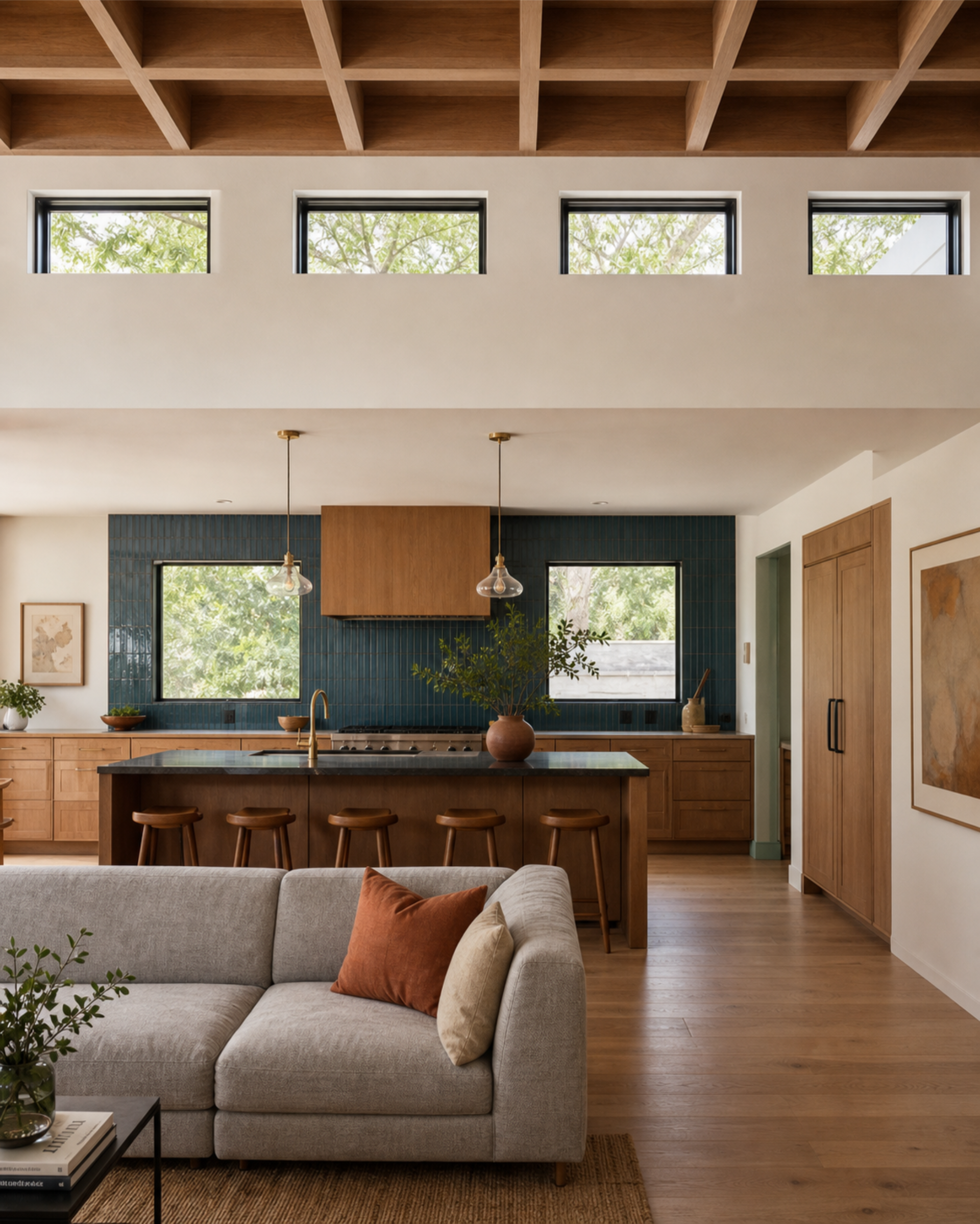 individual spaced clerestory window units