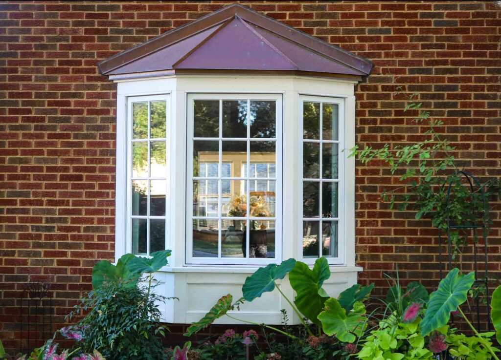 modern tudor style bay windows
