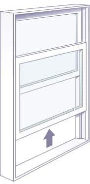 single-hung window diagram