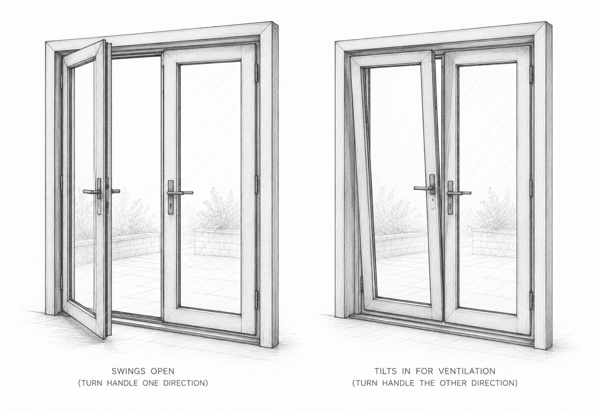 tilt and turn french doors